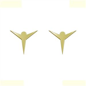 گوشواره طلا 18 عیار زنانه مدوپد مدل ستاره کد GA1-15370 -