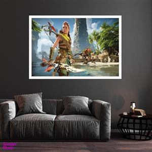 تابلو بکلیت طرح  انیمیشن Horizon Forbidden West مدل قاب شاسی W-s8806