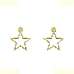 گوشواره طلا 18 عیار زنانه مدوپد مدل ستاره کد GA1-15422 -