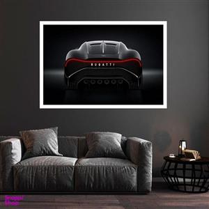 تابلو بکلیت طرح ماشین بوگاتی مدل قاب شاسی W-s8921