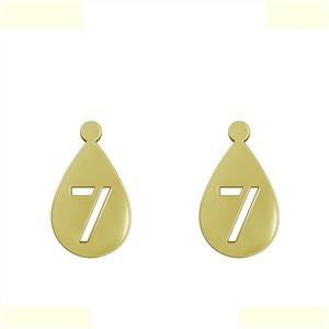 گوشواره طلا 18 عیار زنانه مدوپد مدل عدد 7 کد GA1-12825 -