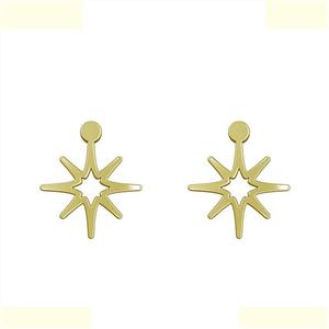 گوشواره طلا 18 عیار زنانه مدوپد مدل ستاره کد GA1-15462 -