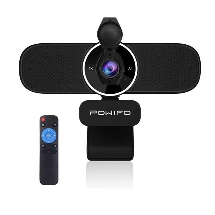 وب کم پاویفو مدل 4K AI Auto-Framing With Remote Control