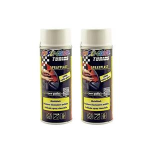 اسپری رنگ رینگ پلاست سفید دوپلی کالر مدل sprayplast حجم 400 میلی لیتر  مجموعه 2 عددی