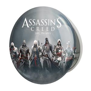 آینه جیبی خندالو طرح اساسینز کرید Assassins Creed مدل تاشو کد 4973 