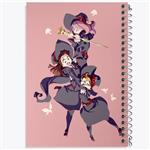 دفتر مشق 50 برگ خندالو مدل جانسون و اکو و سوسی انیمه جادوگران کوچک Little Witch Academia کد 22935