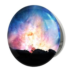 آینه جیبی خندالو طرح کهکشان و سیاره ها مدل تاشو کد 25379