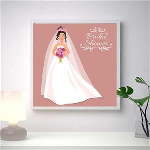 تابلو مدل دکوراتیو طرح عروس کد 0424