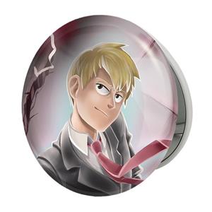 آینه جیبی خندالو طرح اراتاکا انیمه موب سایکو Mob Psycho 101 مدل تاشو کد 24506