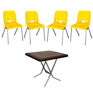 میز و صندلی 4 نفره ناصر پلاستیک کد 880