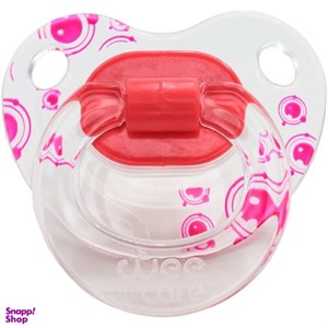 پستانک ارتودنسی وی کر مدل دسته دار شفاف چاپدار happy سایز  12 ماه کد P117