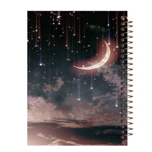 دفتر مشق 60 برگ طرح آسمان مدل ماه کد M288