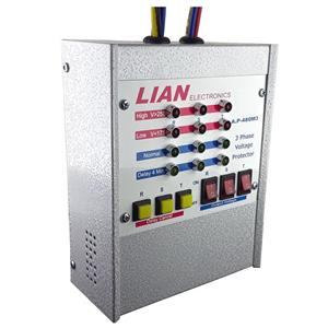 محافظ ولتاژ سه فاز لیان الکترونیک مدل A.P-480M3 LIAN ELECTRONIC A.P-480M3   3Phase Voltage Protector