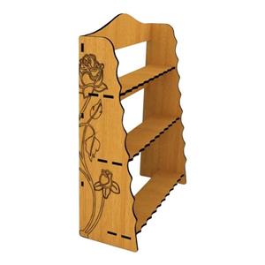 استند لوازم آرایشی مدل چوبی کد KT25