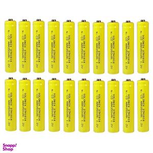 باتری شارژی نیم قلمی سولونیکس مدل صنعتی Ni-Cd مجموعه 20 عددی