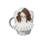 ماگ سرامیکی مدل عروسکی طرح فرشته کد 1009