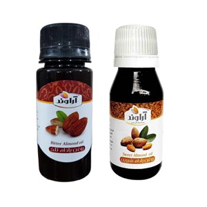 روغن صورت آراوند مدل بادام تلخ و بادام شیرین حجم 60 میلی لیتر بسته دو عددی