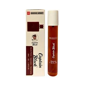 عطر جیبی مردانه سوسیس آرمی مدل کاپتان بلک حجم 35 میلی لیتر
