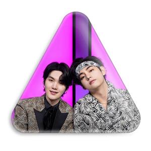 پیکسل مثلثی تهیونگ و شوگا گروه بی تی اس BTS