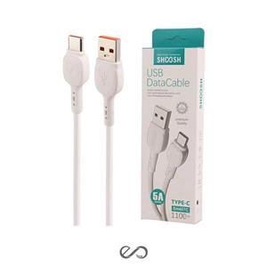 کابل تبدیل usb به usb-c شوش مدل  fast sharge SH407C طول 1.1متر