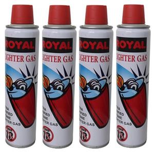 گاز فندک رویال مدل DKD-1147 حجم 300 میلی لیتر مجموعه 4 عددی