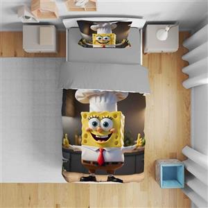 سرویس روتختی مدل باب اسفنجی 5472 تک نفره 5 تکه