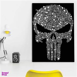 تابلو شاسی گالری استاربوی طرح Punisher مدل هنری 389