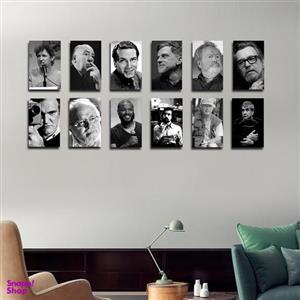 تابلو شاسی بکلیت طرح مشاهیر سینمای جهان مدل SH-1738 مجموعه 12 عددی