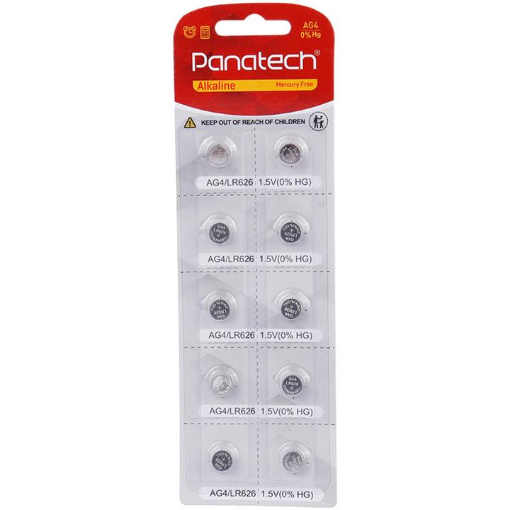 قیمت و خرید باتری سکه ای پاناتک مدل AG4 بسته 10 عددی