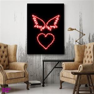 پوستر مدل بک لایت آنجل طرح قلب کد BK1278