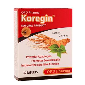 قرص جینسینگ کورجین Koregin او پی دی فارما بسته 30 عددی