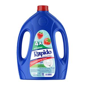 مایع ظرفشویی راپیدو مدل توت فرنگی و هایژنیک وزن 3500 گرم