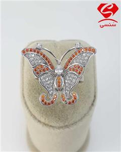 انگشتر نقره پروانه 