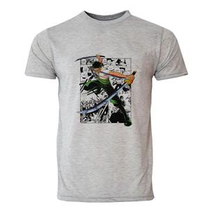 تی شرت آستین کوتاه مردانه مدل وان پیس طرح زورو کد 1007