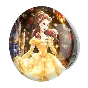 آینه جیبی خندالو طرح انیمیشن دیو  و دلبر Beauty And The Beast مدل تاشو کد 1783