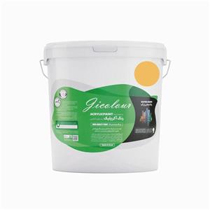 رنگ اکریلیک نمای داخل نیمه براق ژیکالر مدل شوک کد L-Y003 حجم 900 میلی لیتر