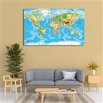تابلو شاسی مدل مات طرح نقشه جهان