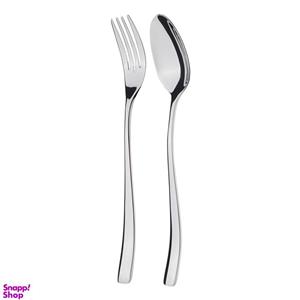 سرویس قاشق و چنگال 12 پارچه ام جی اس مدل 043