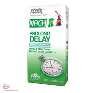 کاندوم کدکس مدل Prolong Delay - بسته 12 عددی Nach Prolong Delay Condoms 12PSC