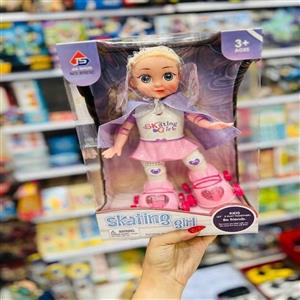 عروسک مدل اسکیت سوار طرح فشن کد 9503C ارتفاع 31 سانتیمتر