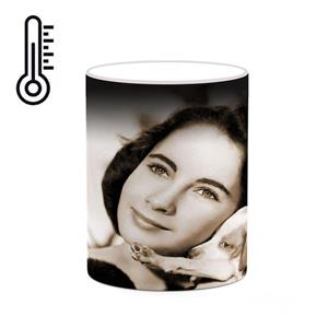 ماگ حرارتی کاکتی طرح الیزابت تیلور Elizabeth Taylor مدل mgh25872 