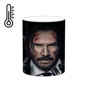 ماگ حرارتی کاکتی طرح جان ویک john wick 4 مدل mgh26451 