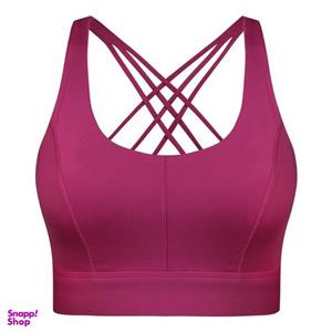 نیم تنه ورزشی زنانه ماییلدا مدل اسپورت پد ثابت پشت ضربدری کد 4848 رنگ سرخابی