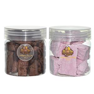 بستنی خشک توت فرنگی و تریپل چاکلت دردانه 80 گرم بسته دو عددی Strawberry and triple chocolate dry ice cream g pack of two 