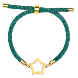 دستبند طلا 18 عیار دخترانه وی وی گلد گالری مدل ستاره کد S2188