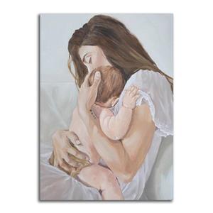 تابلو شاسی مدل نقاشی مادر و کودک کد 02121