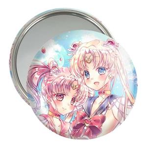 آینه جیبی خندالو مدل اوساگی تسوکینو و چیبیوسا انیمه سیلور مون Sailor Moon  کد 17459