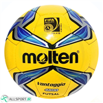 توپ فوتسال مولتن دوخت  Molten Vantaggio4800 Soccer Ball 4  Yellow Blue