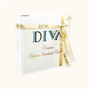 شکلات کادویی دست ساز بلژیکی دیوا مدل پرمیوم مخلوط 96 گرمی