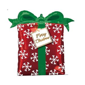 بادکنک فویلی مستر تم طرح کریسمس جعبه کادویی پلاس